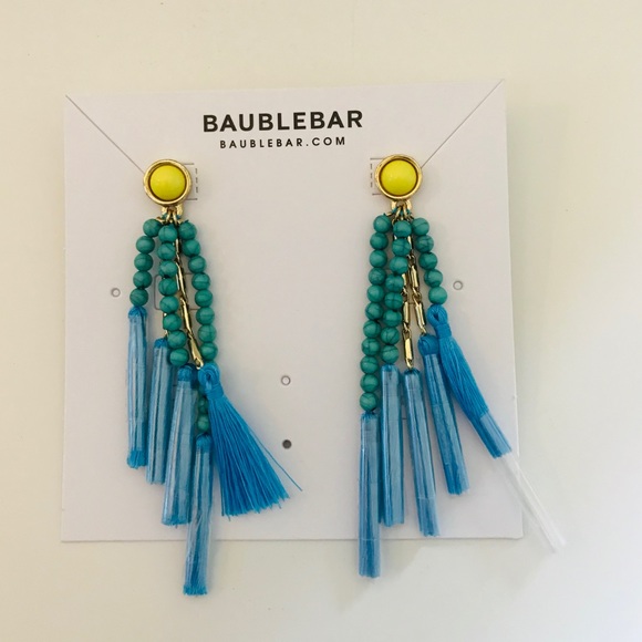 BaubleBar Turquoise Yellow Earrings - Picture 3 of 8